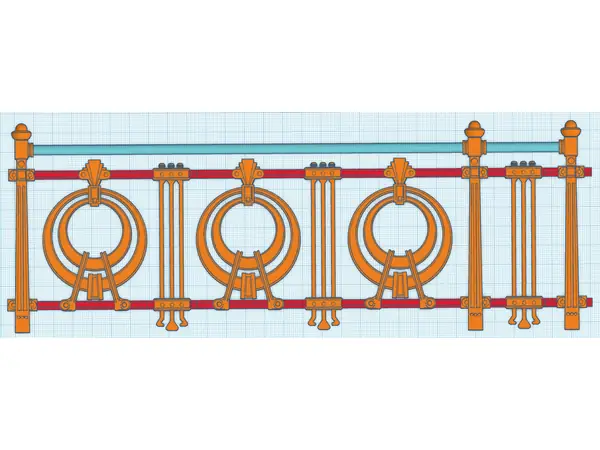 Otto Wagner Donaukanal Balustrade