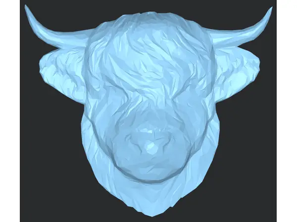 Bas Relief of a Highland Cow