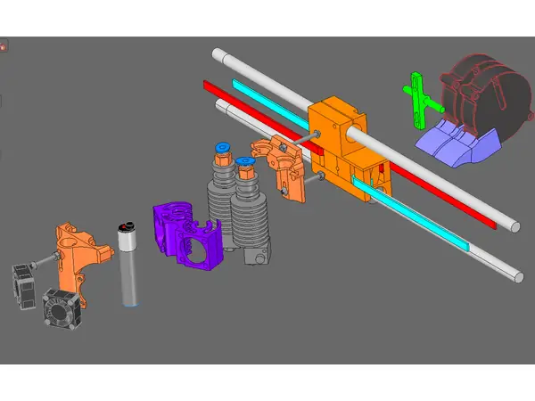3D Printer Minimal X Carriage [#SCOUTcorexy design]