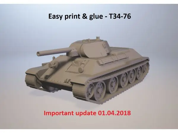 Easy print & glue - T34-76