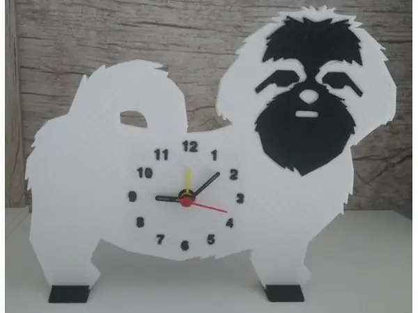 Shih-Tzu Clock