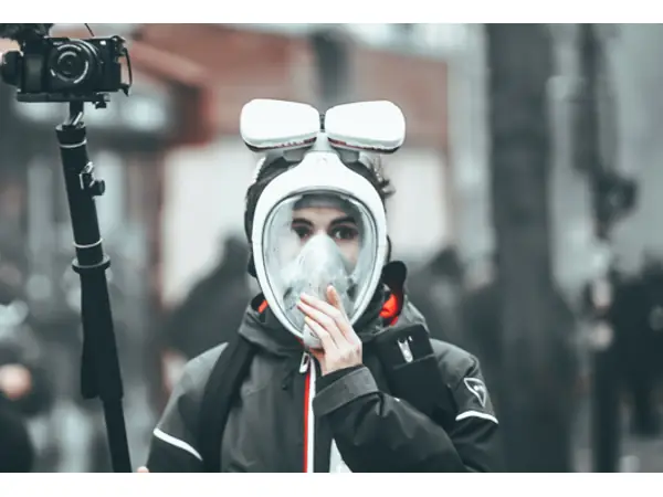 Full Face Protective Mask Decathlon EasyBreath adapter for 3M Cardidges