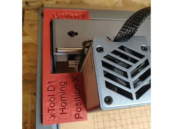 Origine Home position Laser xTool D1