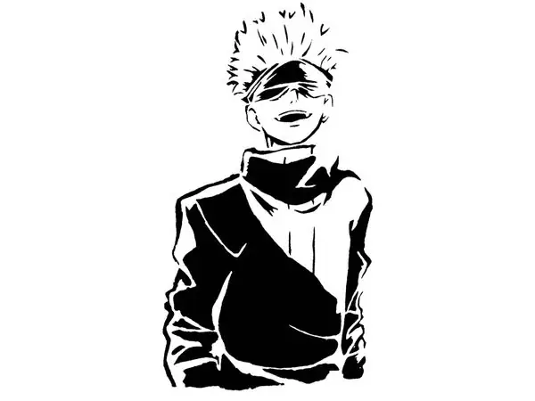 Satoru Gojo stencil