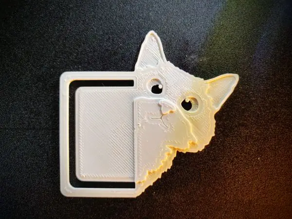 Sneaky cat bookmark
