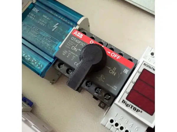 Handle for ABB change-over switch