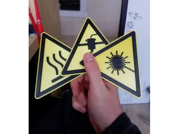 Lab Style Warning Signs - Multiple