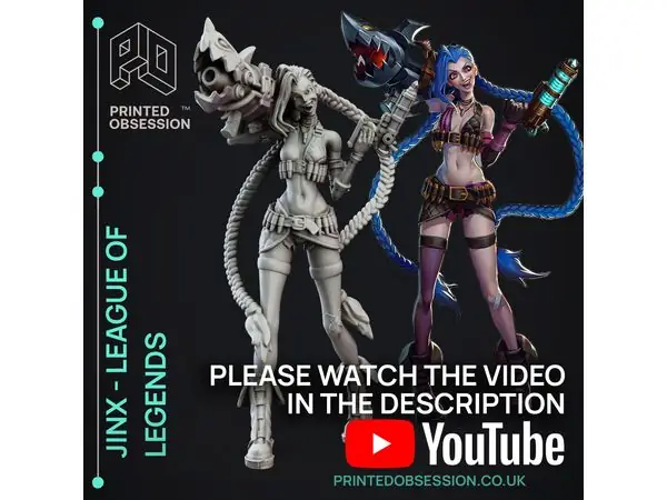 Jinx - League of Legends - 25cm Fanart Model