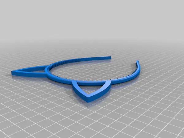 Cat ears hair band with teeth
