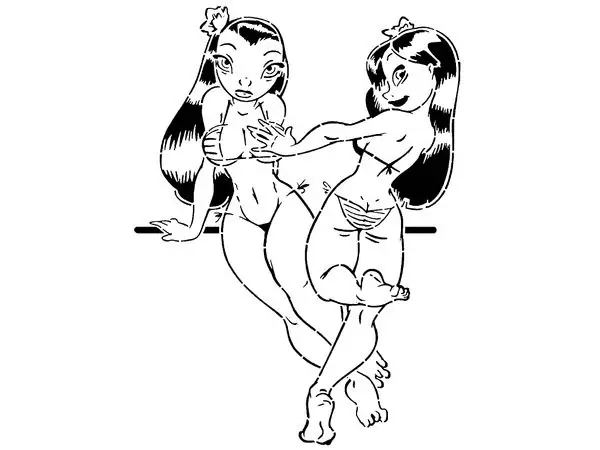 Twins stencil 2