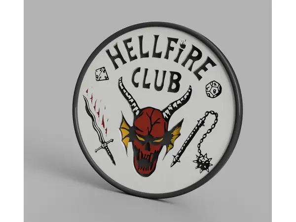 Stranger Things coaster - HellFire Club