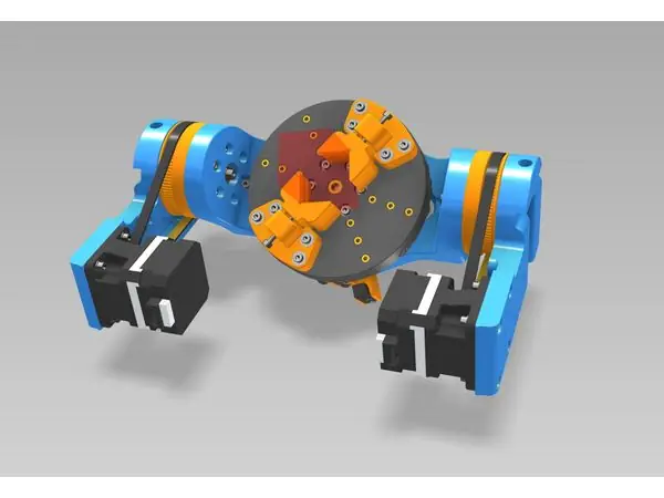 5-Achs Fräsmodul für die TinyCNC orange