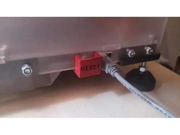 Vertex K8400 reset cover