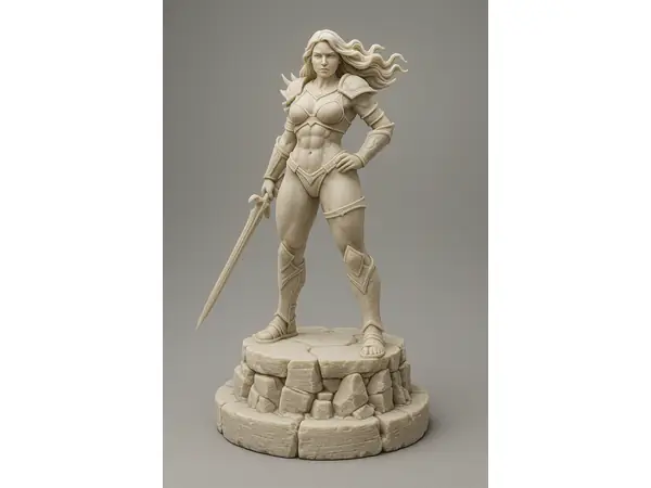 Sexy Amazon Warrior – Fantasy Painting Model