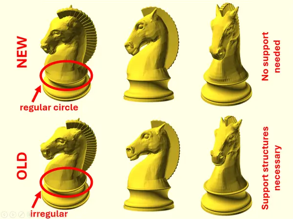 Customizable OpenSCAD Chess Pieces