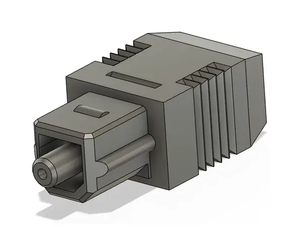 DIY Toslink fiber plug for PMMA filament
