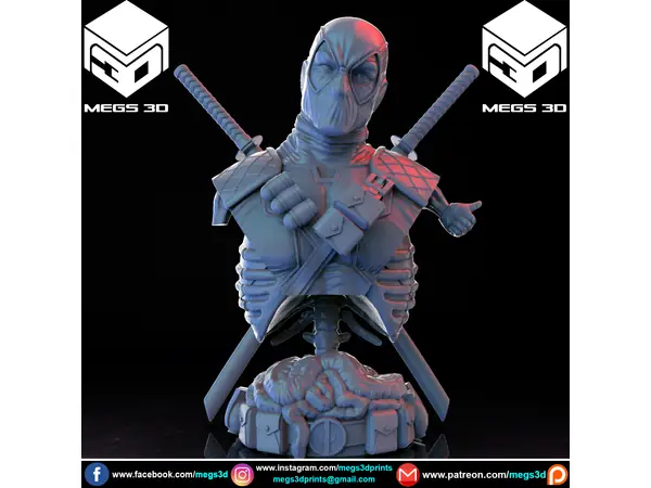 deadpool bust