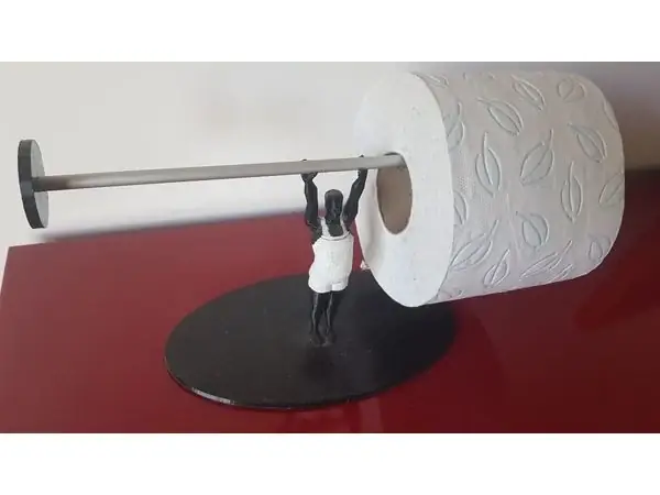 Weightlifter Toilet Paper Holder