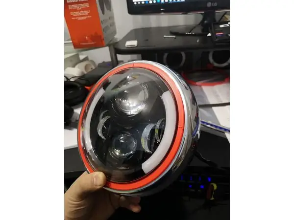 Ducati Monster Led head light adapter for 7" standard headlight