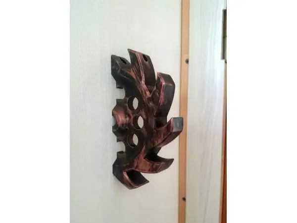 Steampunk clothes hanger