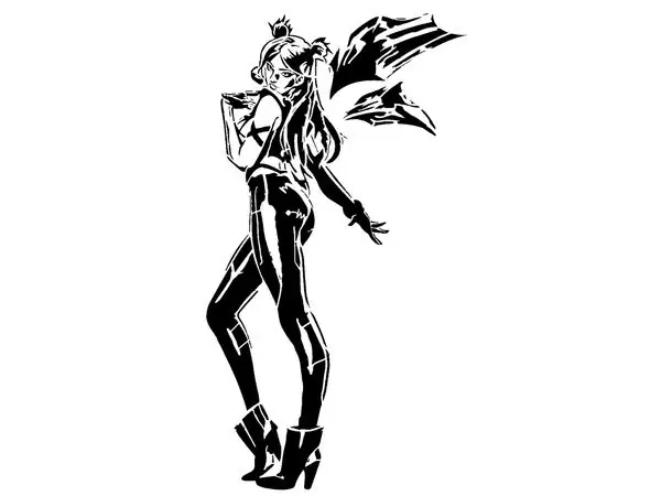 LOL KDA Kai'Sa stencil