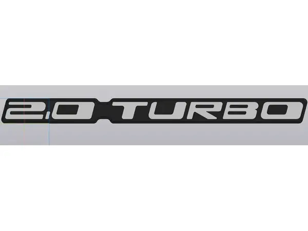 LADA 2110 TURBO 2.0 Plate/car badge