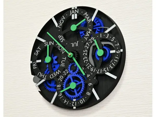 Quartz-movement Based Perpetual Calendar Clock