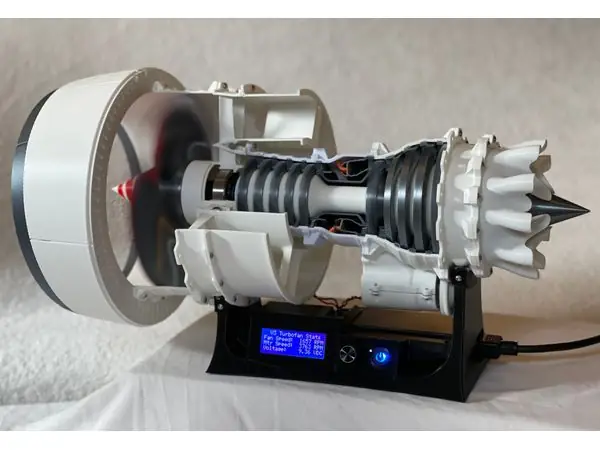 3D Printable Jet Engine - V3 Turbofan Driver