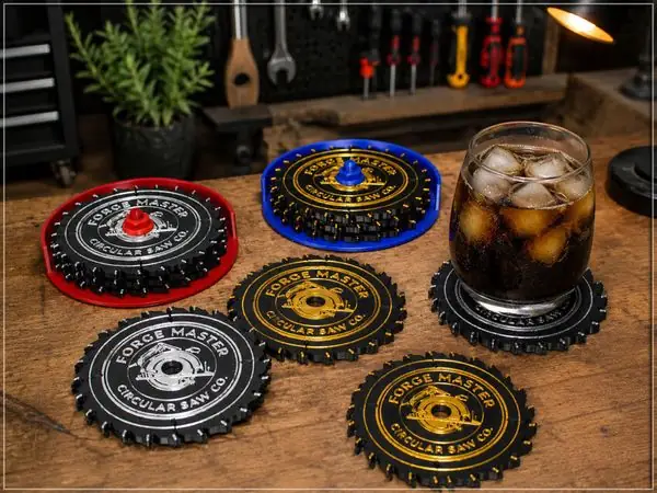 Saw Blade Coasters
