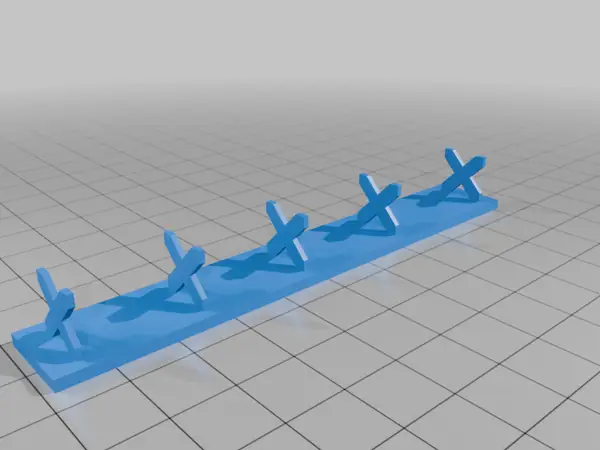 15mm Barbed Wire Barricade for Wargaming