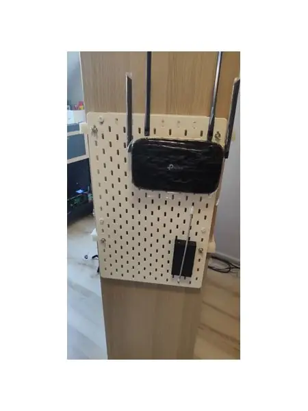 IKEA Skadis WIFI router mount