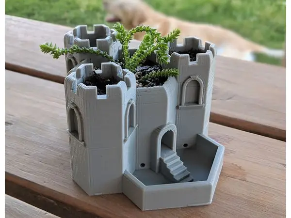 Tri-Tower Castle with Water Tower