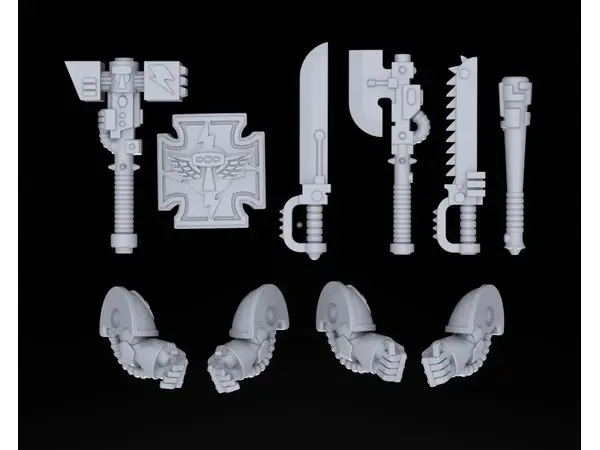 Space Dwarf Melee Weapons 28mm