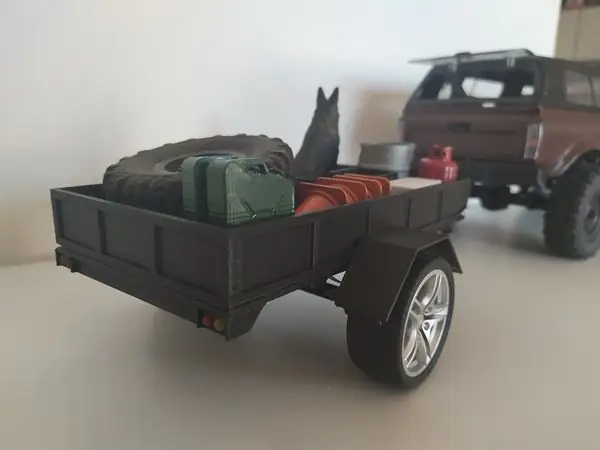 Trailer for WPL C24 Hilux or C54 Toyota Land Cruiser