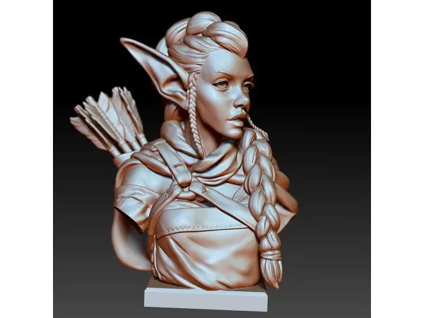 Elf Archer Bust