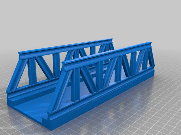 Model Railroad Warren Truss Bridge (O-Scale)