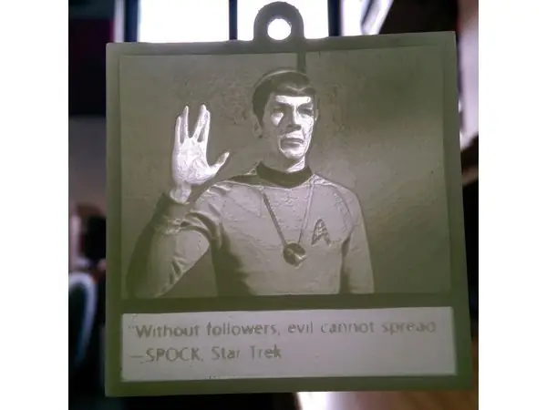 Mr. Spock Lithophane Meme