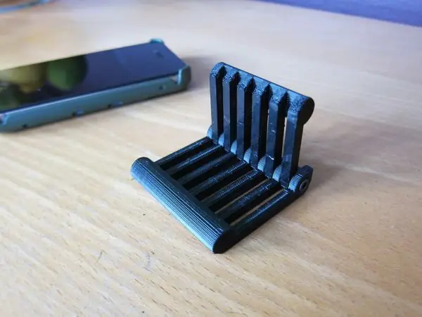 Folding mobile phone stand