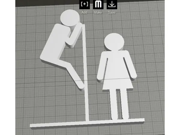 Toilet sign