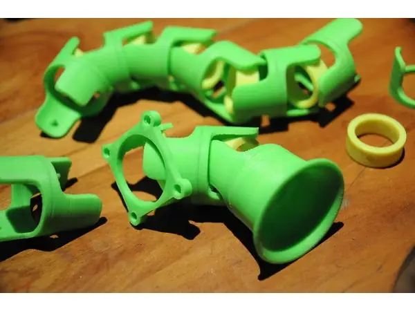 Modular hollow universal joint for cable management accessories pack