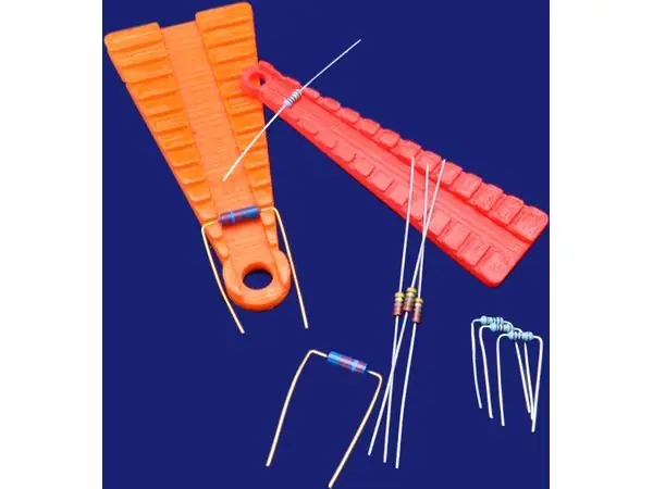 Resistor lead forming tool