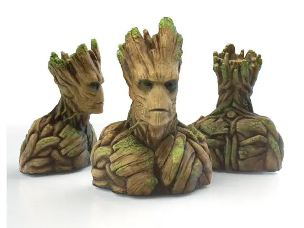 Groot Bust Sculpture