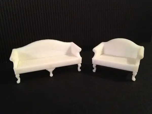 Miniature Queen Anne Sofa