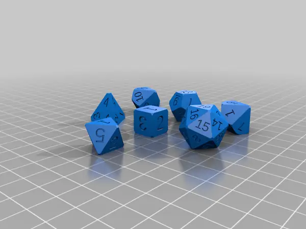 Polyhedral Dice Set for DnD