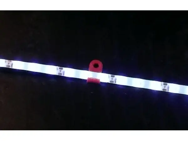 LED strip mounting clip