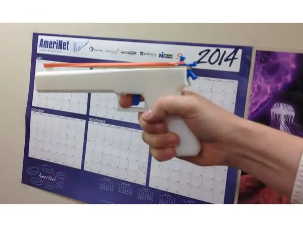 One-Piece Rubber Band Gun