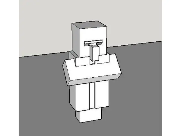 Good clean model of Minecraft villager
