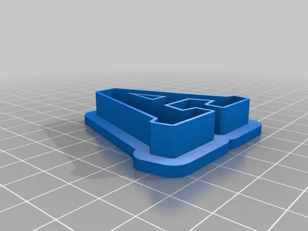 Alphabet cookie cutter