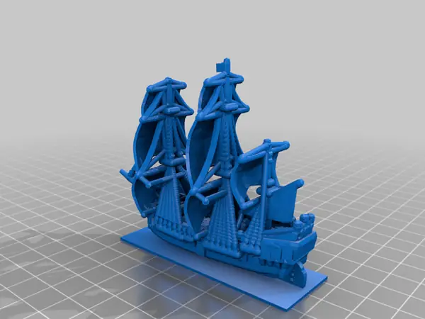 Sailing Ship in 3x1 base