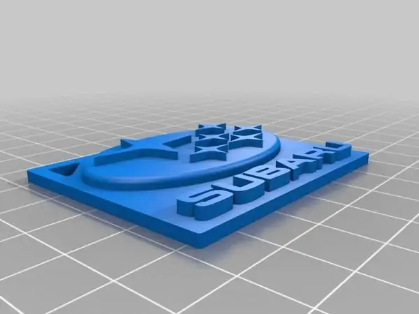 Subaru logo keychain